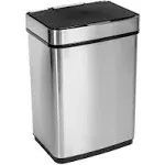 Honey-Can-Do 50L Stainless Steel Motion Sensor Trash Can