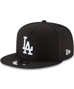 New Era Los Angeles Dodgers Black & White 9FIFTY Snapback Hat