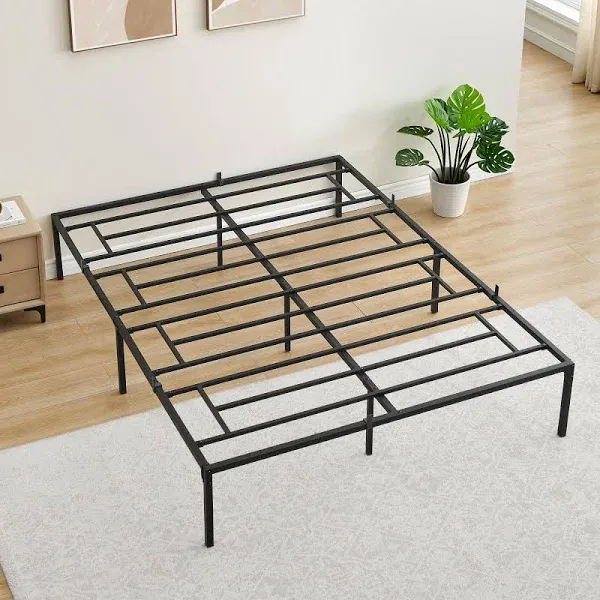 GAOMON 14 Inch Bed Frame with Storage,Metal Platform Bed Frame No Box Spring Needed