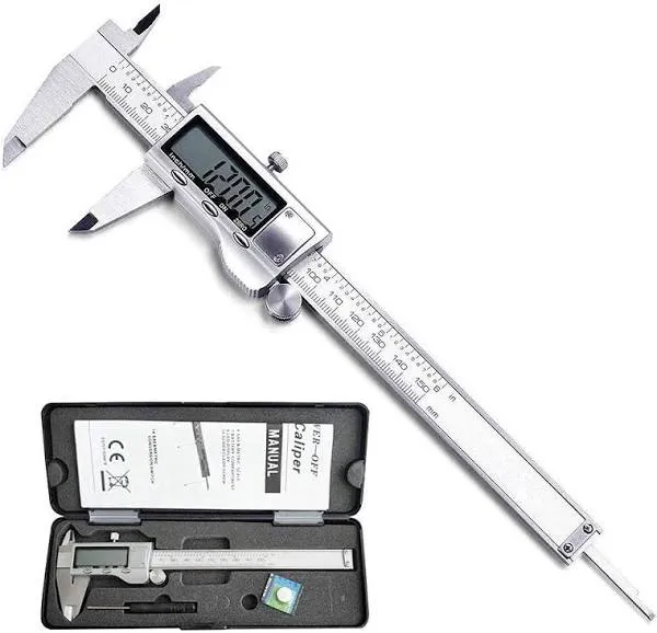 Stainless Steel Electronic Micrometer Caliper with LCD Screen Auto Off Feature 