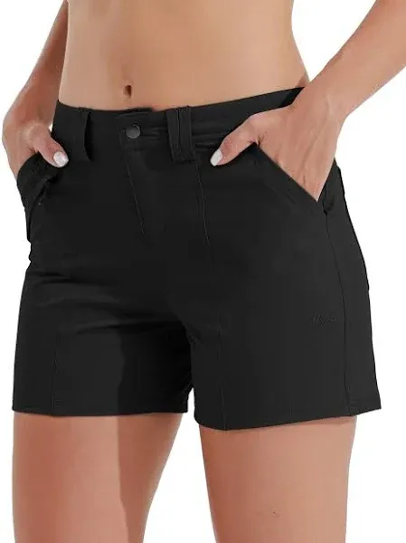 Willit Women's Golf Hiking Shorts Quick Dry Athletic Casual Summer Shorts with Pockets Water Resistant 4.5 in