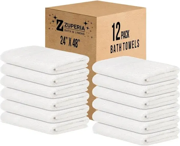 ZUPeria White Bath Towels