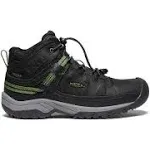 Keen Kids' Targhee Mid Waterproof Hiking Boots, Size 2, Black