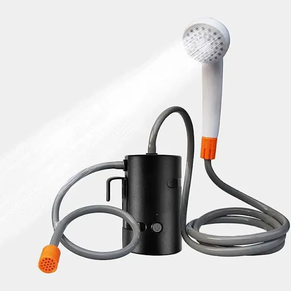 Portable Outdoor Shower, 2 Flow Mode, 4400mAh Battery Powered Shower Pump for Hiking/Backpacking, Travel, Beach, Pet, Flowering, IPX7 Waterproof &USB Rechargeable Camping Shower with 3 LED Lights…