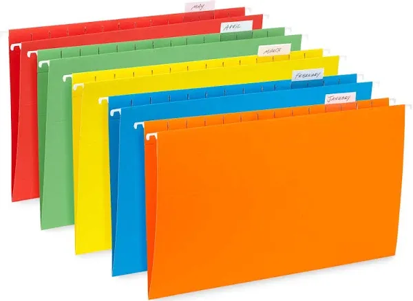 50 Legal Hanging File Folders 50 Reinforced Hang Folders Designed for Home an...