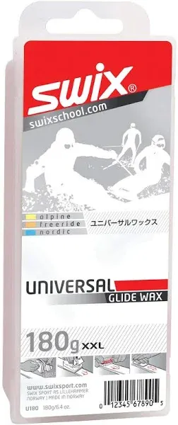 Swix Universal Ski/Snowboard Glide Wax, 60g or 180g