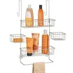 Dracelo Hanging Rack Bathroom Shower Caddy W/Soap Dish and Towel Hooks Satin