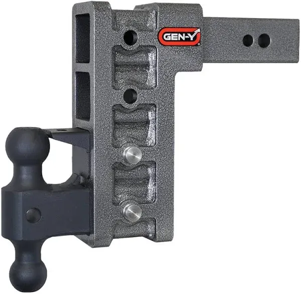 MEGA-DUTY 3&#034; Shank 9&#034; Drop 3.5K TW 32K Hitch with Dual-Ball &amp; Pintle Lock Fits