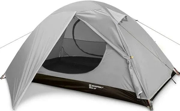 Bessport Camping Tent 1/2/3/4 Person Tent Waterproof Two Doors Backpacking Tent Easy Setup Lightweight for Outdoor, Hiking Mountaineering Travel