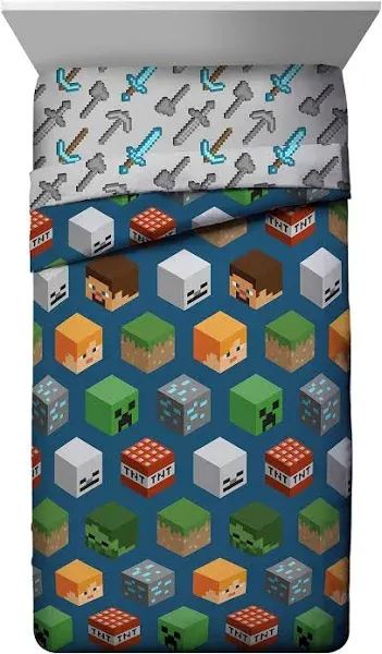 Jay Franco and Sons Minecraft Isometric Twin Comforter