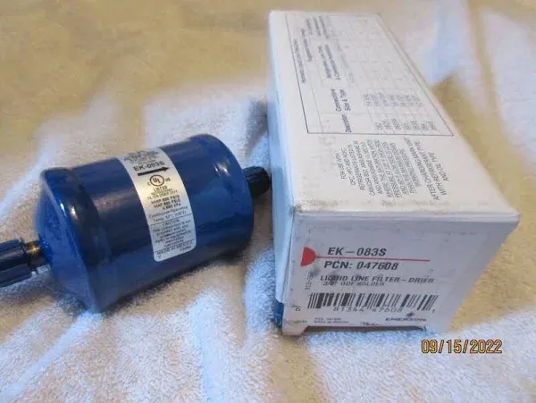 NEW IN BOX Emerson EK 083S PCN047608 Liquid Line Filter-Drier 3/8&#034; ODF Solder