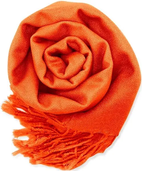 TZ Promise Plain Solid Color Cashmere Feel Classic Soft Luxurious Winter Scarf