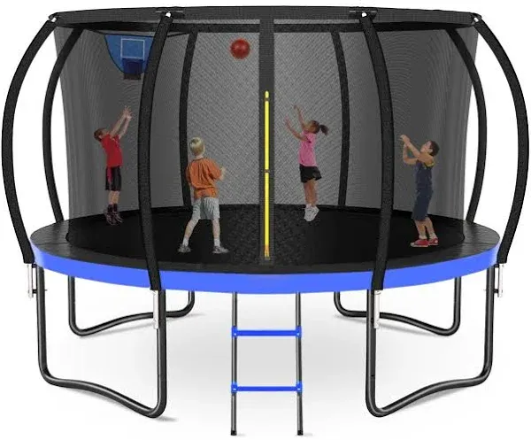 Zevemomo 12ft 14ft 16ft Outdoor Trampoline