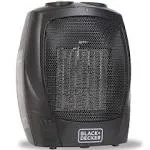 BLACK+DECKER BHDC201 750-1500 WATTS Personal Ceramic Indoor Heater - Black