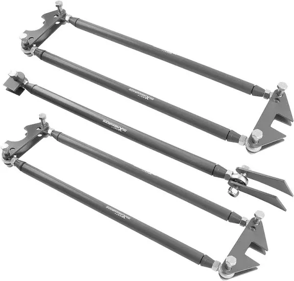 Parallel 4-Link Suspension Kit, Universal Weld-On 24" Steel Bars for Rat Rod Hot Rod Truck Classic Car