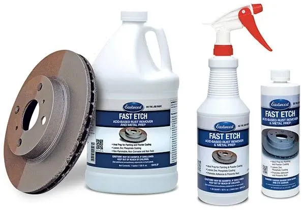 Eastwood Fast 1-Step Etch Rust Remover Painting Powder Coating Gallon