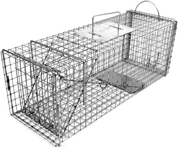 Tomahawk Live Trap - Model 606 - Original Series Rigid Live Trap with one Trap Door and Easy Release Door - 26x9x9 for Cat, Rabbit, Skunk Sized Animals