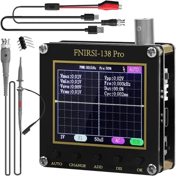 138Pro Digital Oscilloscope Kit with 2.4&#034; LCD Display 200Khz Digital Mini Osc...