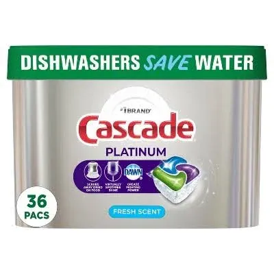 Cascade Dishwasher Detergent Platinum ActionPacs