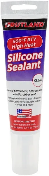 Rutland 500°RTV High Heat Silicone (Black) 2.7 Oz. Tube (Free Shipping)