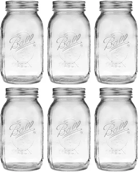 Ball Wide Mouth Glass Mason Jars