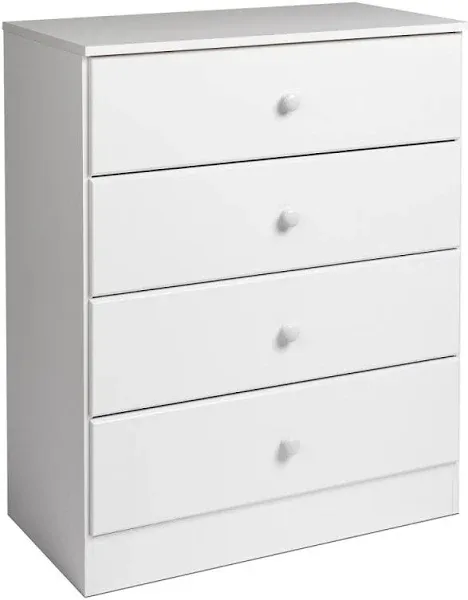 Prepac Astrid 4-Drawer Chest Drifted Gray