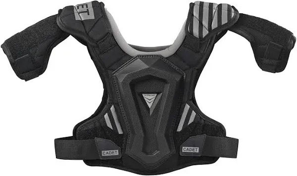 TRUE TEMPER Cadet Youth Boys Lacrosse Shoulder Pad - NOCSAE (ND200) Compliant, Black, Youth Small