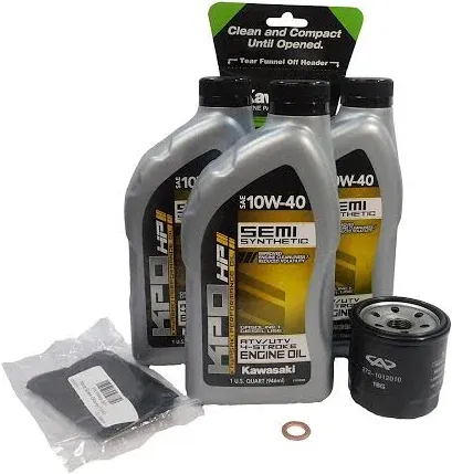 Kawasaki KPO Oil Change Kit Mule Pro FX FXR FXT 99974-0154