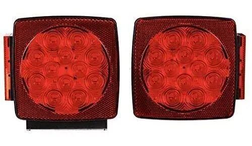 CZC AUTO 12V LED Submersible Left and Right Trailer Lights