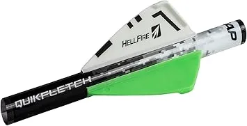 NAP Quikfletch Hellfire White/Green