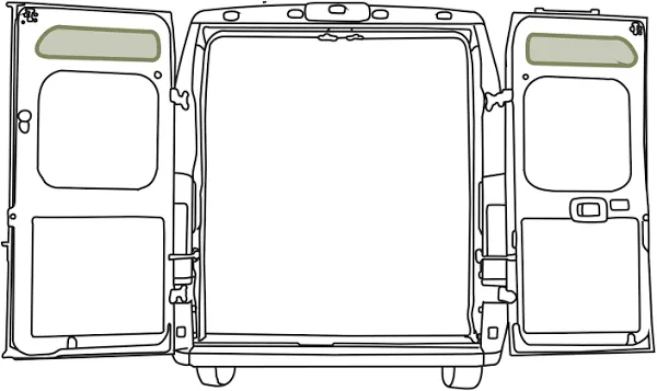 VanEssentials Ram ProMaster Rear Door Storage Panels