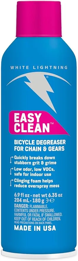 White Lightning Easy Clean Bike Cleaner Aerosol, 6.35-Ounce