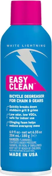 White Lightning Easy Clean Bike Cleaner Aerosol, 6.35-Ounce