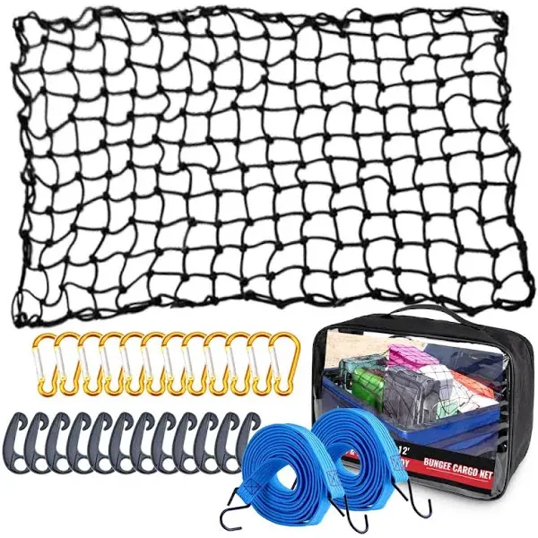 AxPower Cargo Net 4' x 6' Stretchable to 8' x 12'