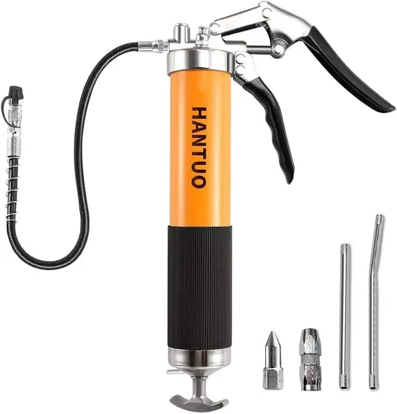 HANTUO Grease Gun 8000 PSI Heavy Duty Pistol Grip