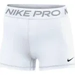 Nike Women's Pro 3" Shorts, White