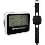 Gymboss Plus Interval Timer and Stopwatch and Gymboss Strap - Bundle (Black with Green Buttons)