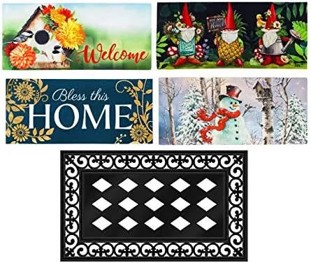 Evergreen Sassafras Seasonal Mats Set of 5