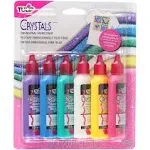 Tulip Dimensional Fabric Paints 1.25oz 6-pkg-crystals