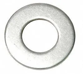 #8 x 3/8" OD Plain Finish 316 Stainless Steel Flat Washers, 100 pk.