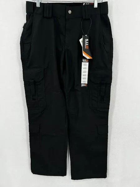 5.11 Tactical Women's Taclite EMS Pants, Gusseted Cargo Pants for Work, Regular Fit, Black or Dark Navy