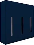 Gramercy Wardrobe Armoire Closet Blue - Manhattan Comfort