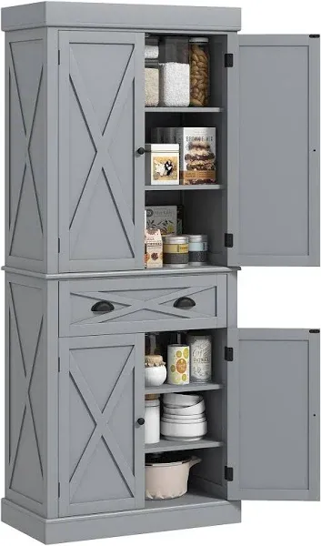 Homcom 72" Tall Kitchen Pantry Storage Cabinet