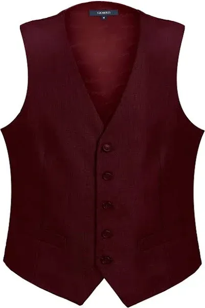 Gioberti Men's Formal Suit Vest Fit for Business or Casual Dress