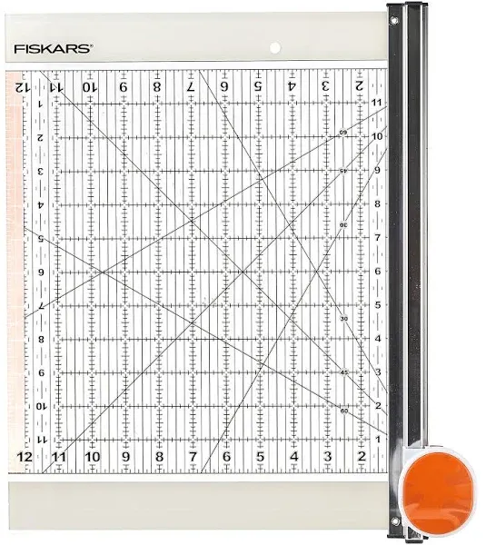 Fiskars Rotary Ruler Combo For Fabric Cutting-12"X12