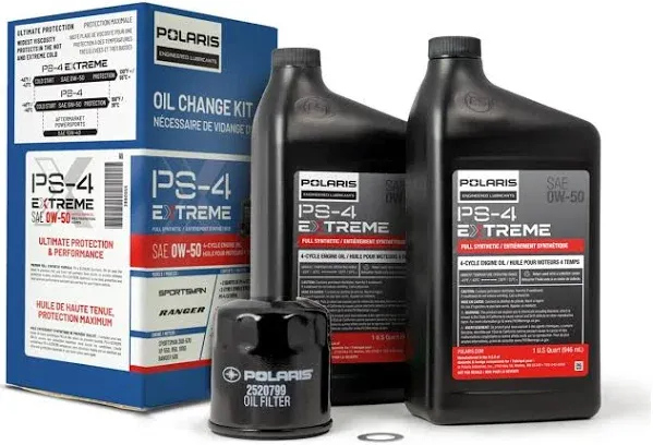 Polaris PS-4 Full Synthetic Oil Change Kit