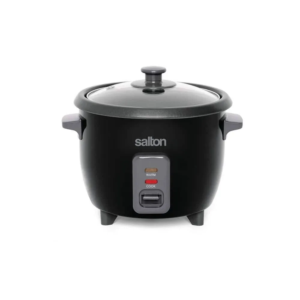 Salton rice cooker and steamer 6 cup capacity pot easy clean used 1 time