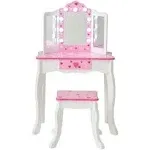 Teamson Kids Girl's Little Princess Gisele Vanity w/ LED Lights