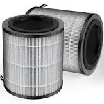 JF100 Replacement Filter, Compatible with JF100 Air Purifier, 3-in-1 Pre-Filter, H13 True HEPA and Activated Carbon Filtration System, 2 Pack