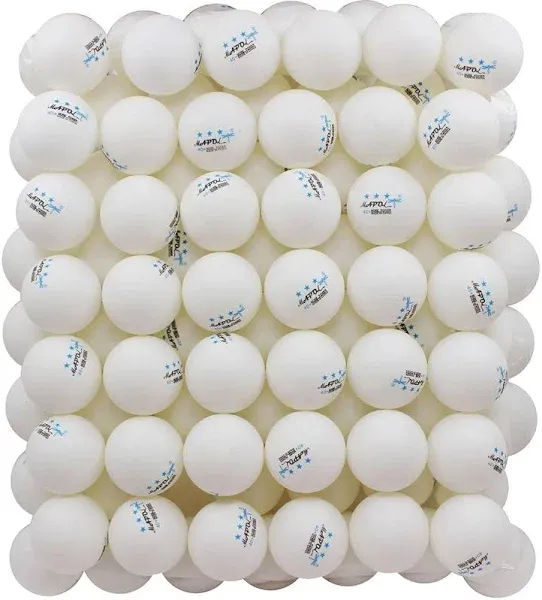 MAPOL 100 Pack White 3-Star Table Tennis Balls Advanced Training Ping Pong Ball